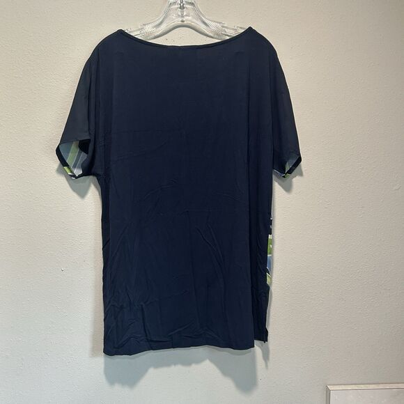 Chicos Womens Tunic Top 2 Psychedelic Colidescope Breathable Lightweight Modest - Picture 4 of 10